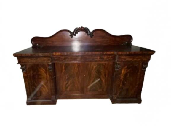 English enfilade in mahogany