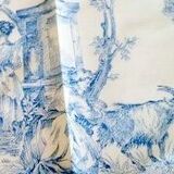 Napoleon bed sky 3 removable background in canvas of jouy