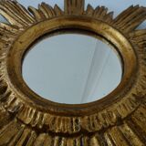 Mirror soleil golden wood 60/70