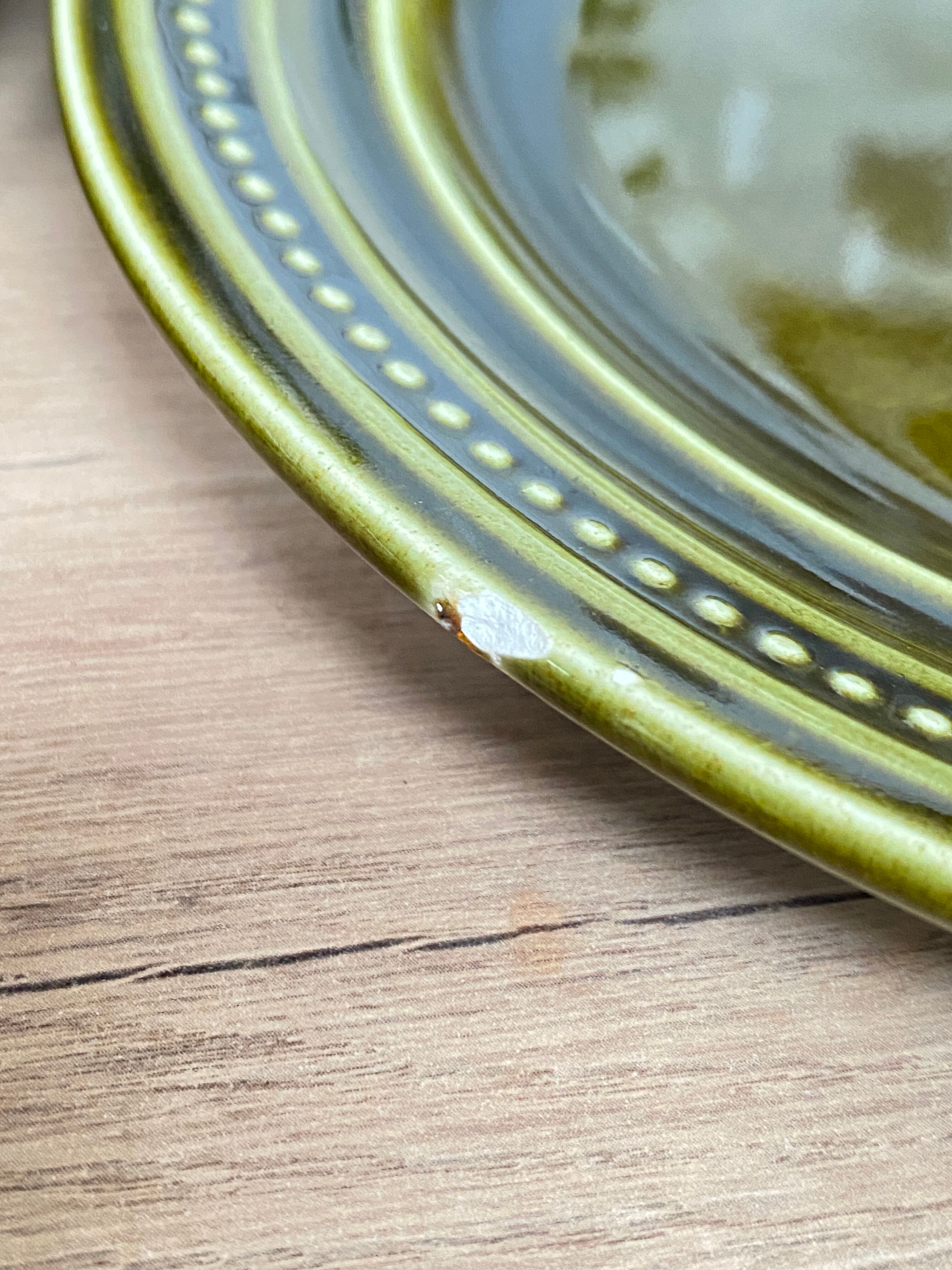 Set of 6 dessert plates in earthenware of St Amand