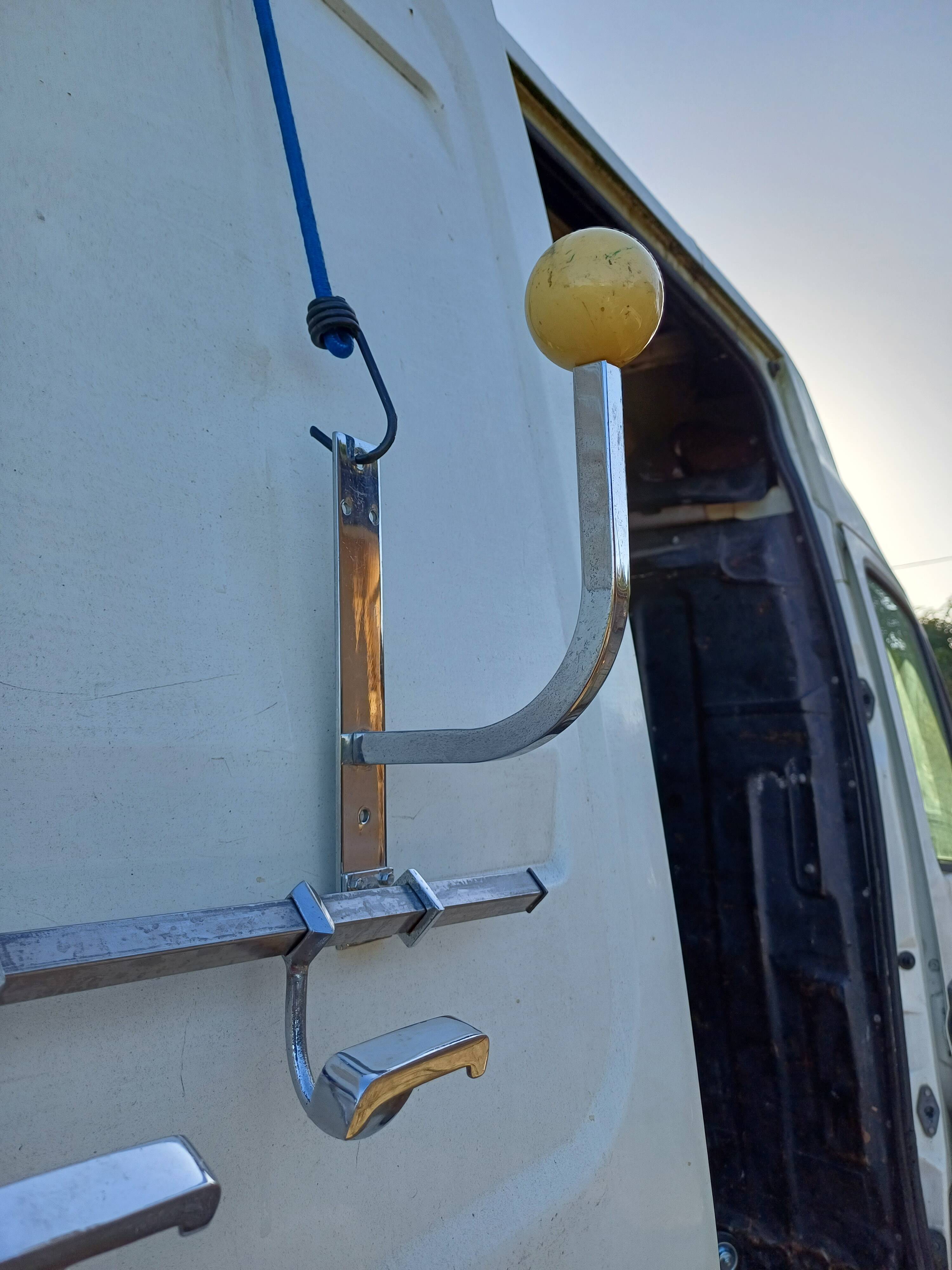 Vintage chrome coat rack and plastic balls