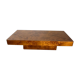 Table basse en loupe d’orme Roche et Bobois vintage 70s