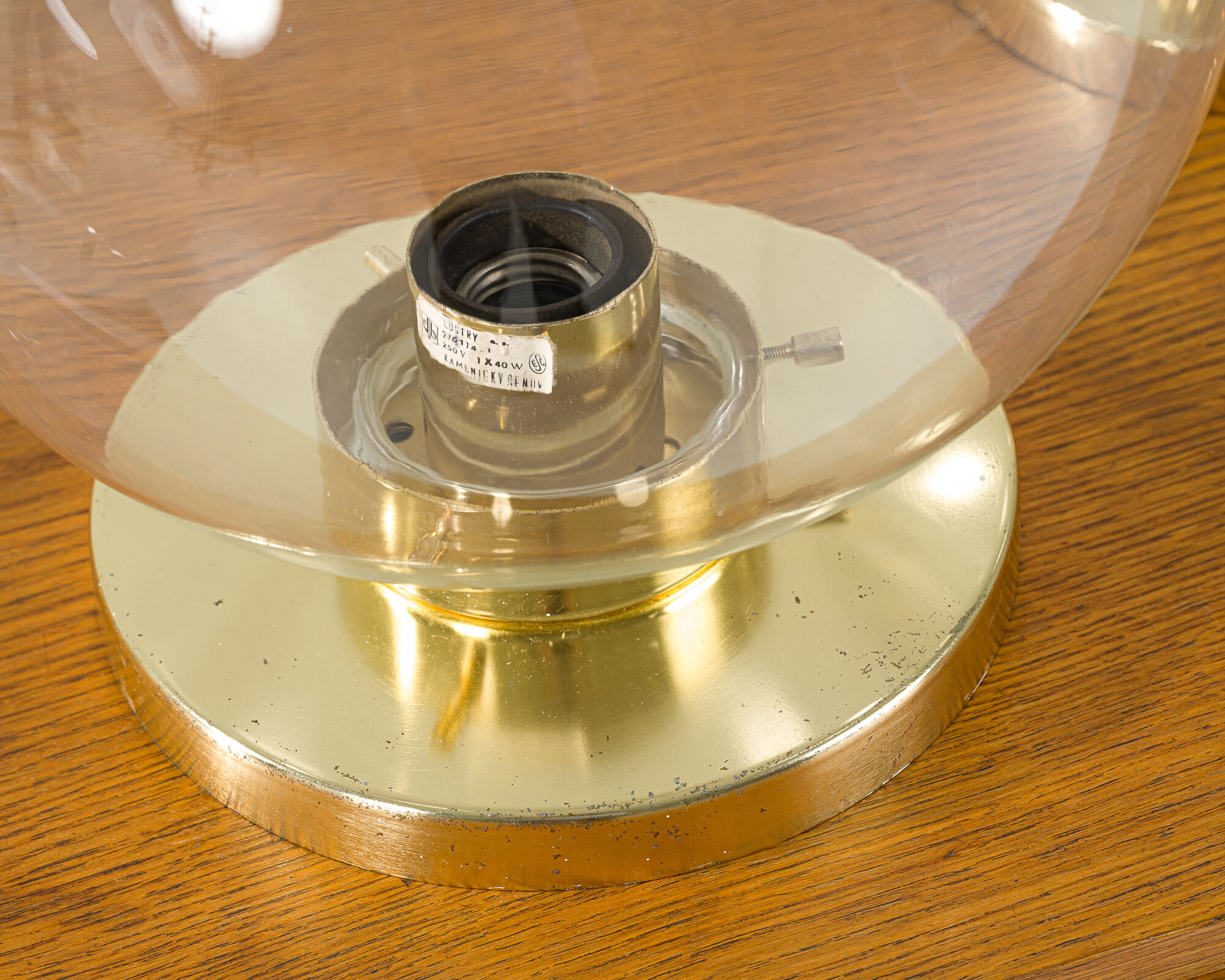 Set of 2 glass sconces from Kamenický Šenov, 1950s