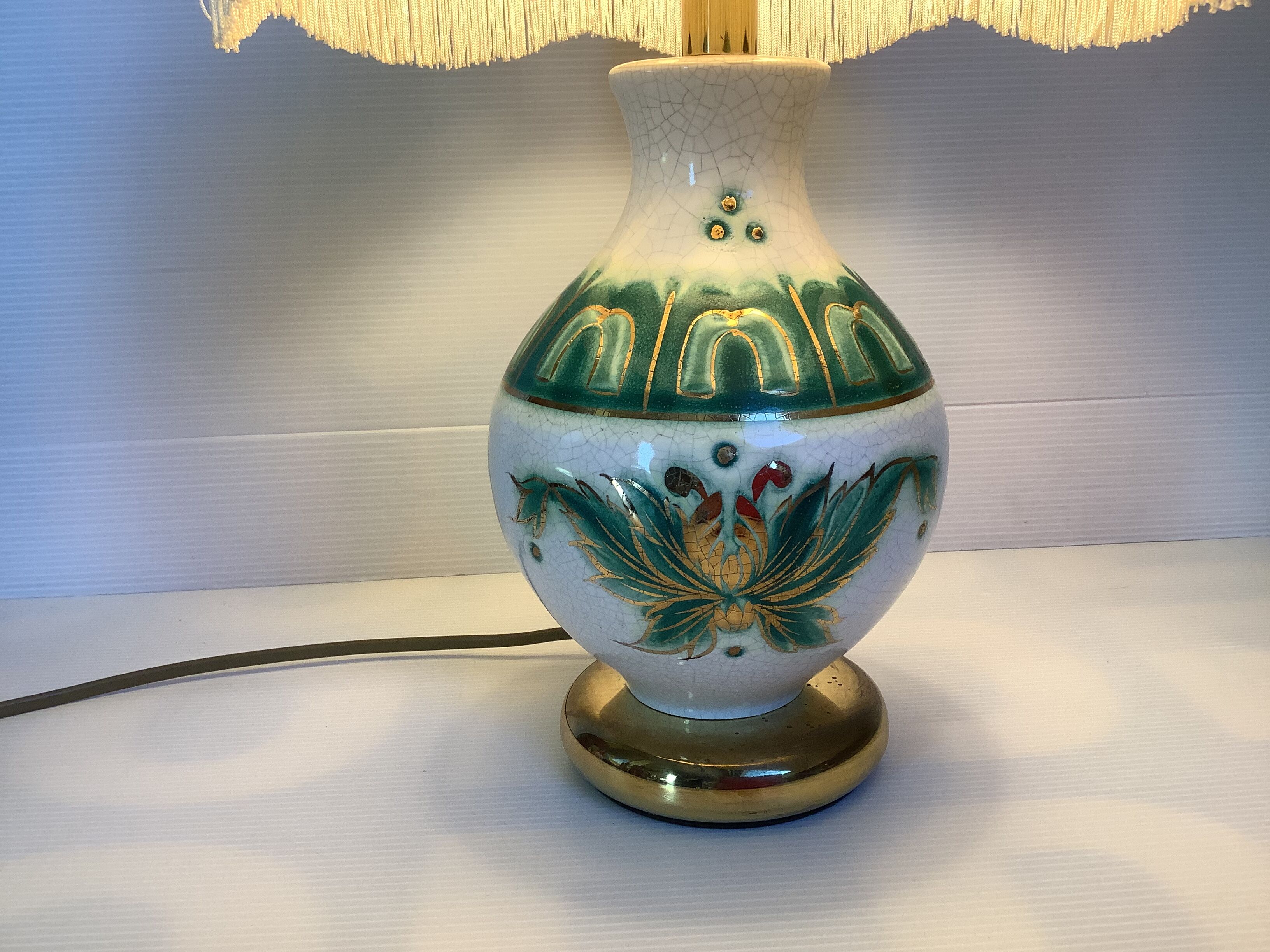 Drimmer France cracked ceramic lamp