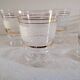frosted glasses with golden trim, 1950s-60s