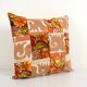 Vintage embroidered cushion cover 46x46 cm