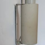 Pair of vintage adjustable wall lights, white metal, Sweden 1970