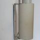 Pair of vintage adjustable wall lights, white metal, Sweden 1970