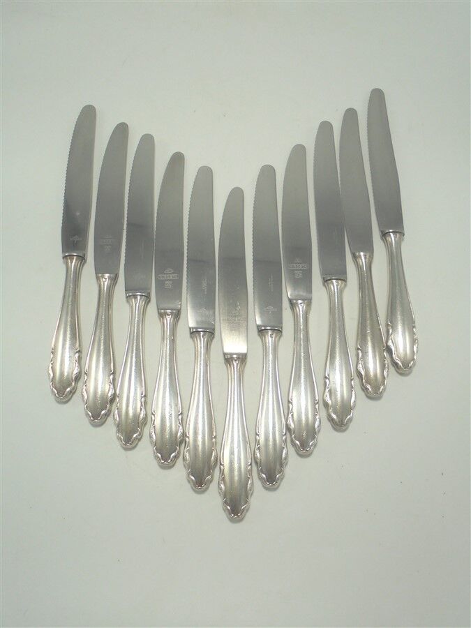 Set of 11 old knives