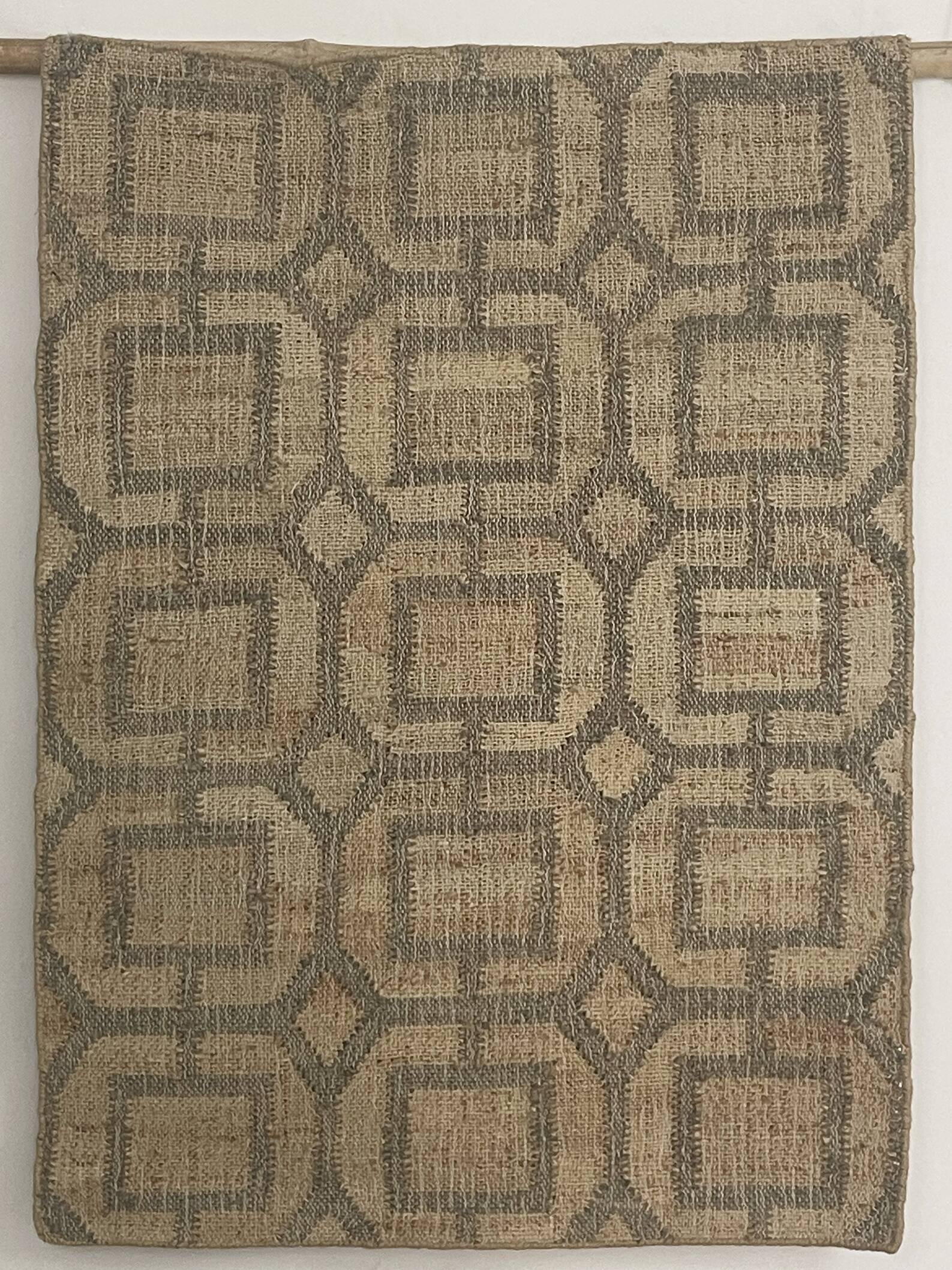 3x4 Ft-Hemp\Cotton Handwoven Kilim Rug,Lobby,Area,Indian Traditional Carpet