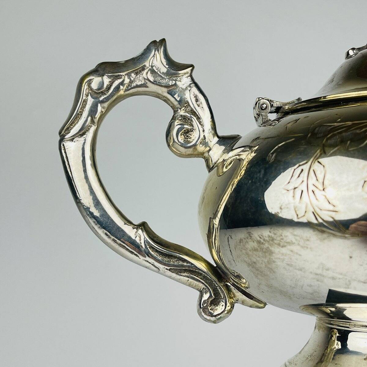 Vintage silver-plated teapot, Italy 1950s