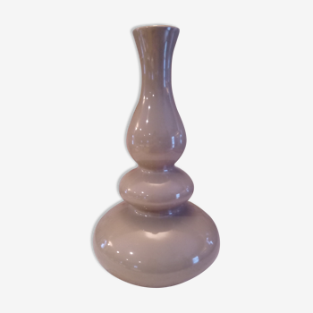 Vase en céramique émaillée taupe gris 3 niveaux
