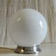 Ceiling light or table lamp with opaline globe diameter 20cm - mid 20th century