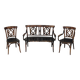 Baumann salon, bistro chair, armchair and matching bench