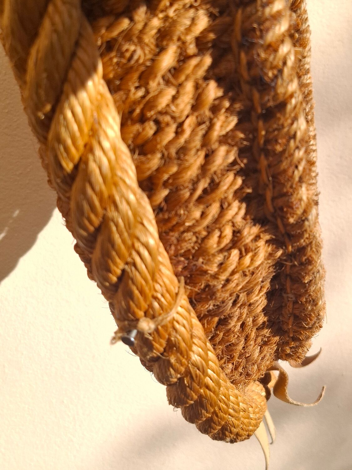Rope mirror by Audoux-Minnet 1950