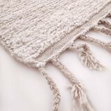 Moroccan Berber carpet beni ouarain ecru with colorful patterns 275x196cm