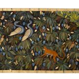 Painted canvas, or decorative panel, "The Lost Paradise". Contemporary.