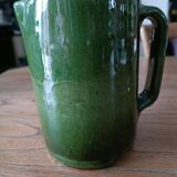 Glazed terracotta pitcher