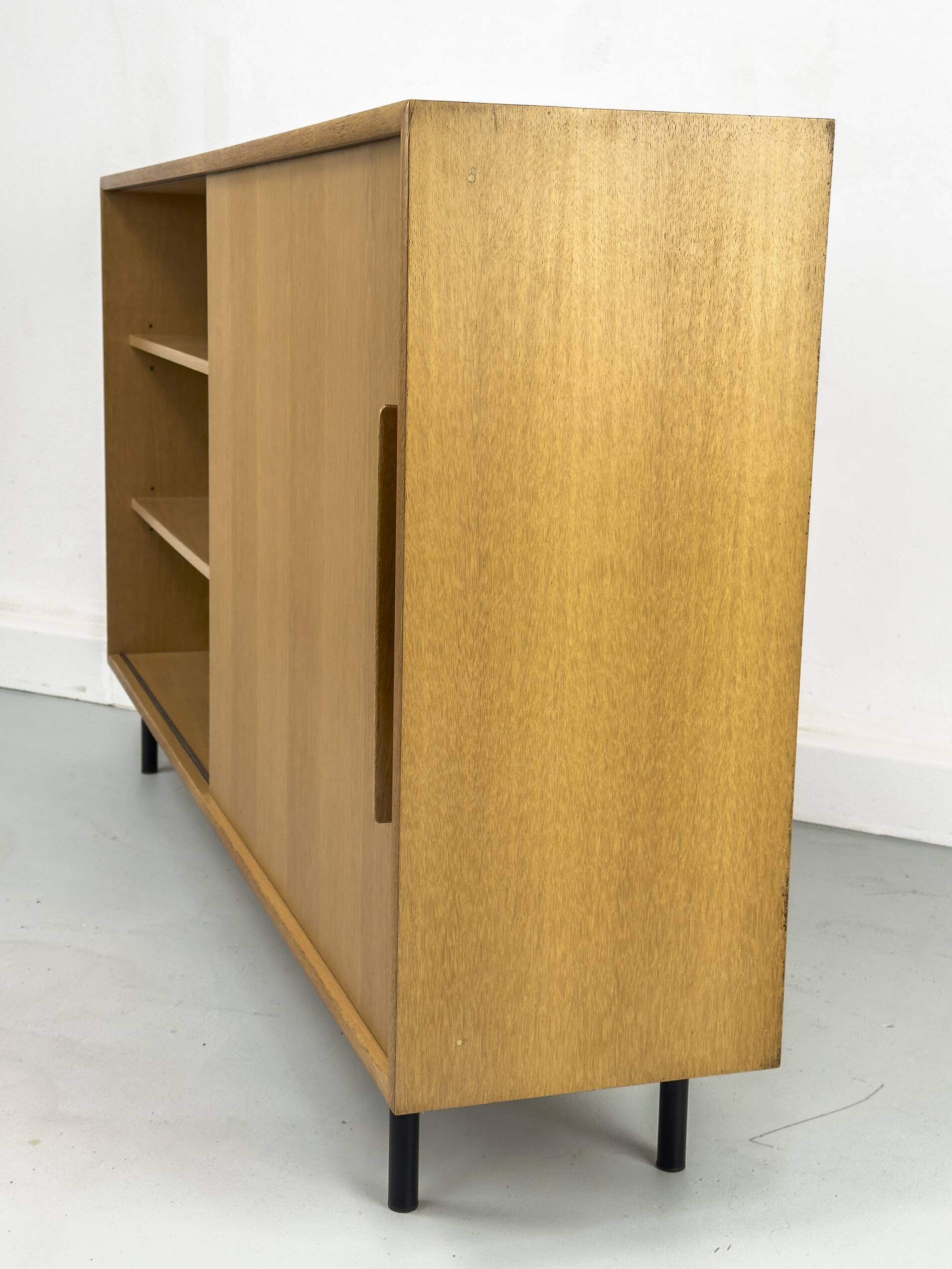 Oak Cabinet with One Sliding Door from WK Möbel, 1960s