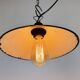 Industrial Petrol Enamel Factory Pendant Lamp, 1960s