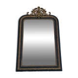 Napoleon III period mirror in wood and stucco