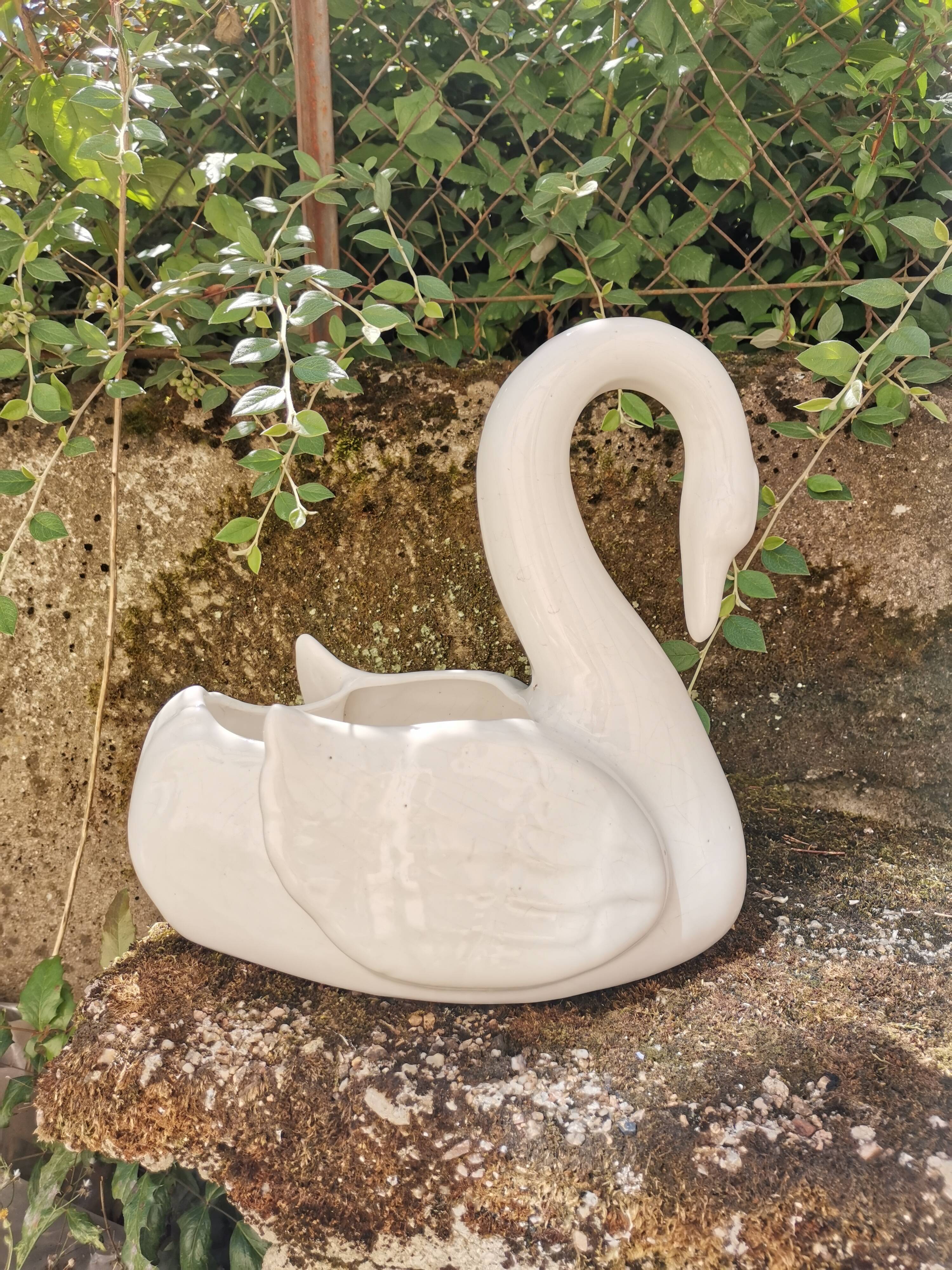 Swan hide-pot