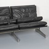Fabricius & Kastholm Bo-Ex Set BO-562 leather sofa and BO-561 armchair 1960