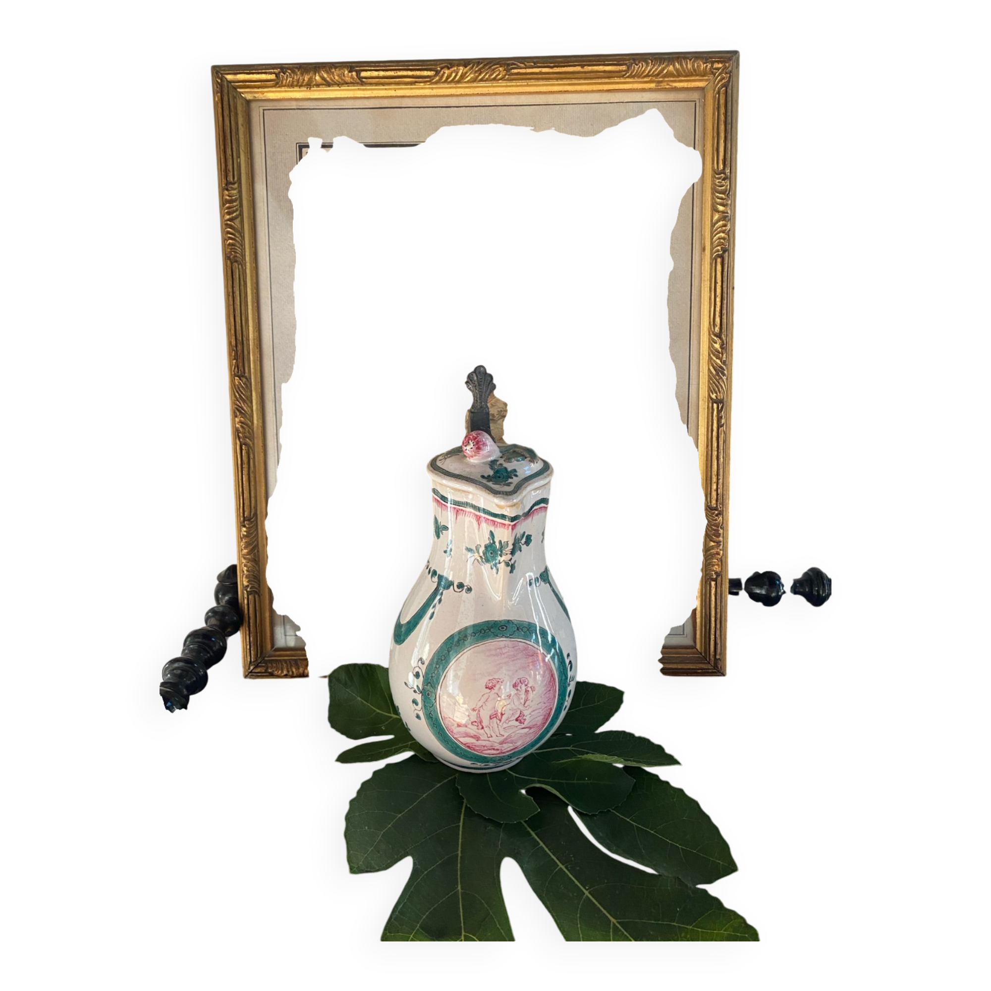 19th century earthenware cream pitcher