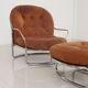 Armchair and ottoman set model 915 by Carlo De Carli for Cinova 70's