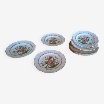 Set of 3 plates with Saint Clément rooster decoration