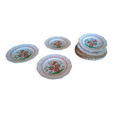 Set of 3 plates with Saint Clément rooster decoration