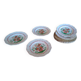 Set of 3 plates with Saint Clément rooster decoration