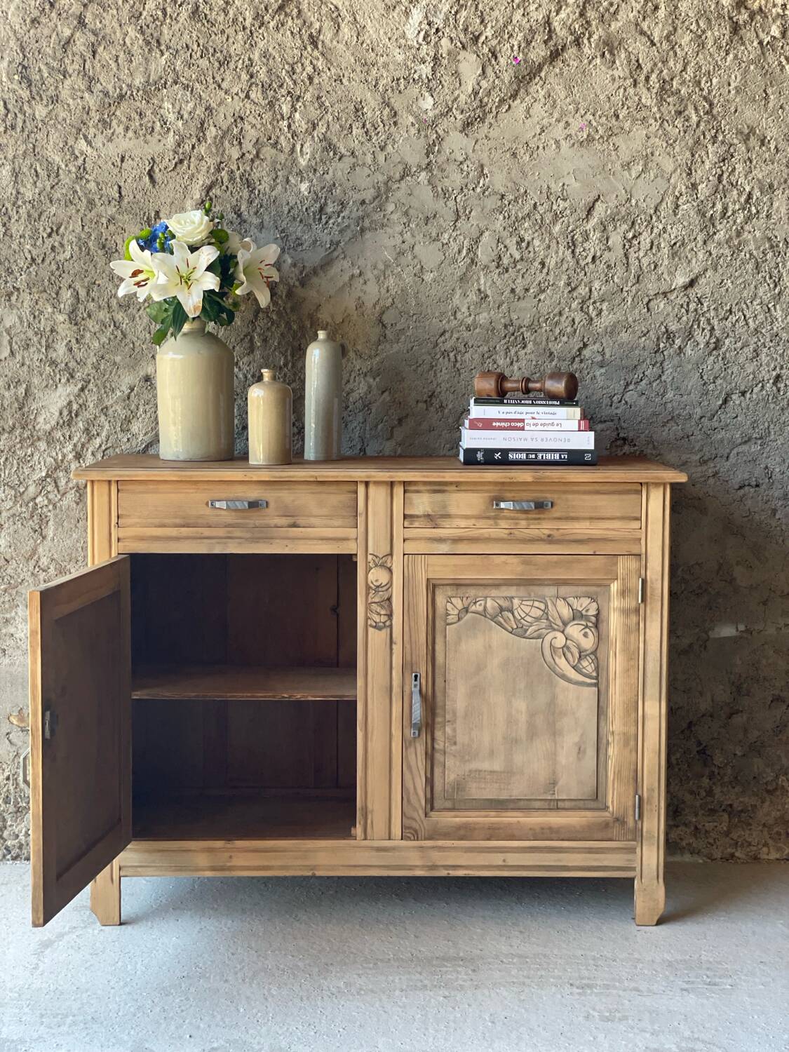 Buffet art déco - vaisselier - bahut bas