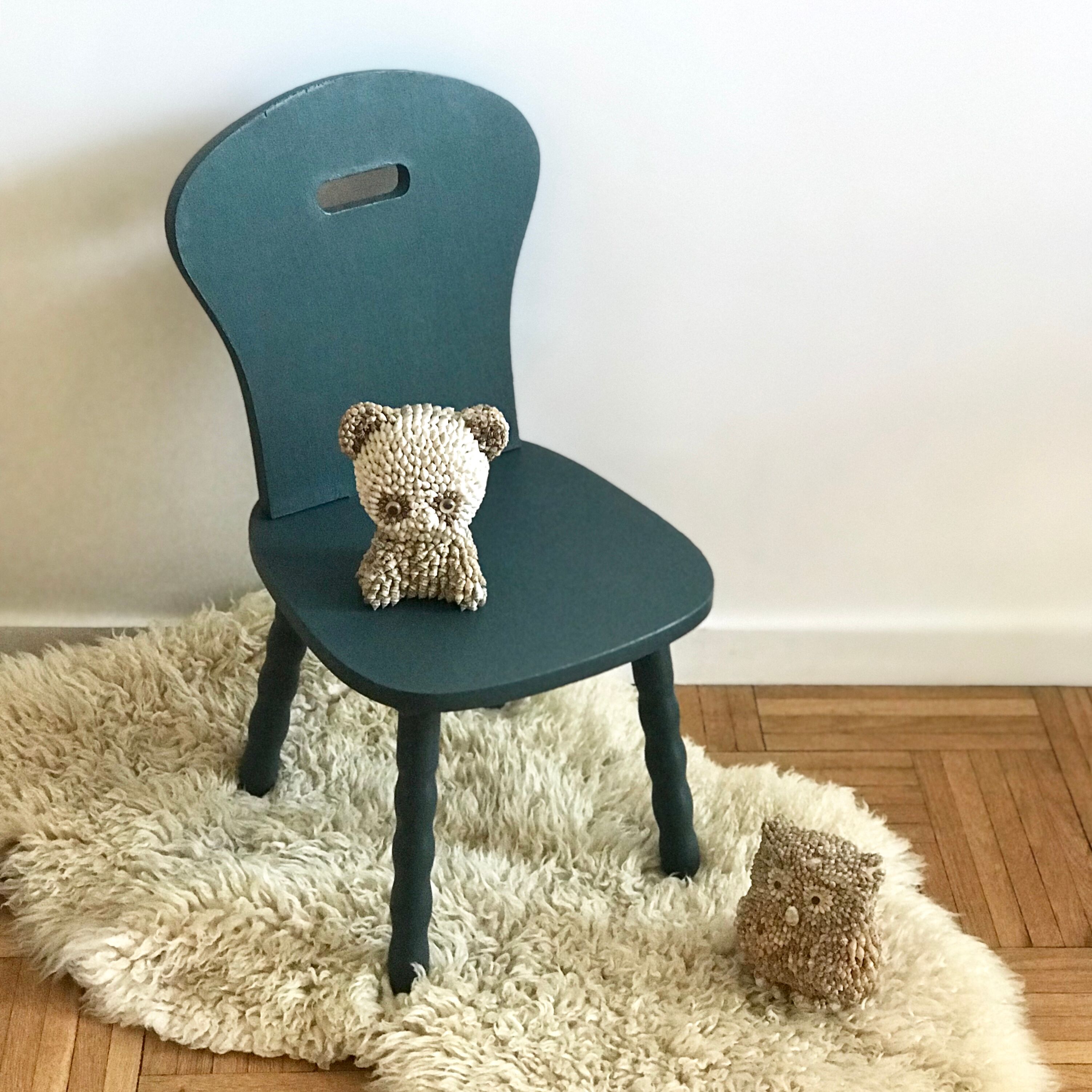 Child Chair revisited blue duck