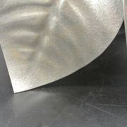 Silver-coloured metal flower shape wall sconce