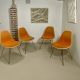 Set of 4 DSW Eames chairs – Herman Miller (1952)