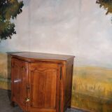 Curved sideboard from the late 19th century in walnut
