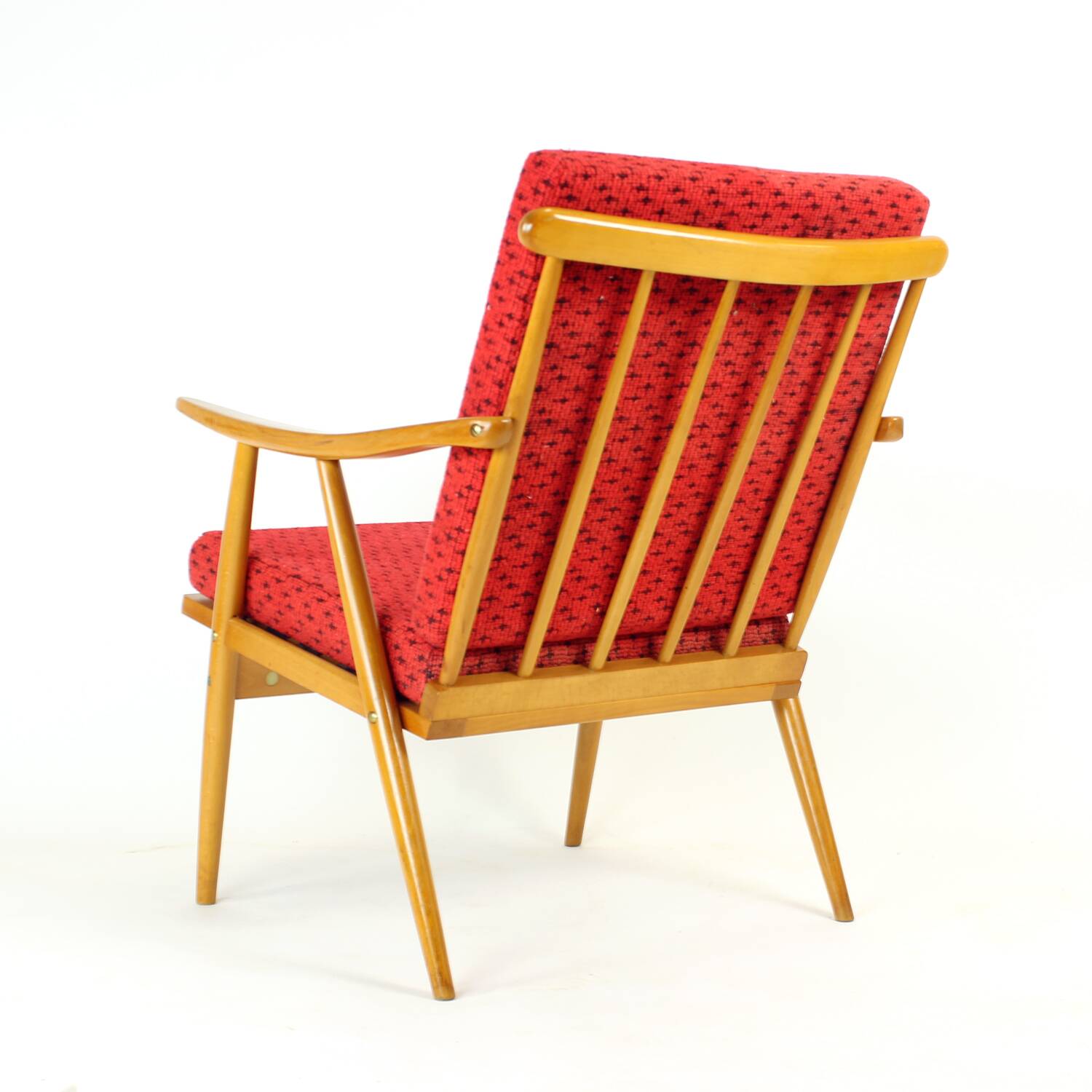 Mid Century Boomerang Armchair By Ton, Czechoslovakia 1960s