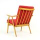 Mid Century Boomerang Armchair By Ton, Czechoslovakia 1960s