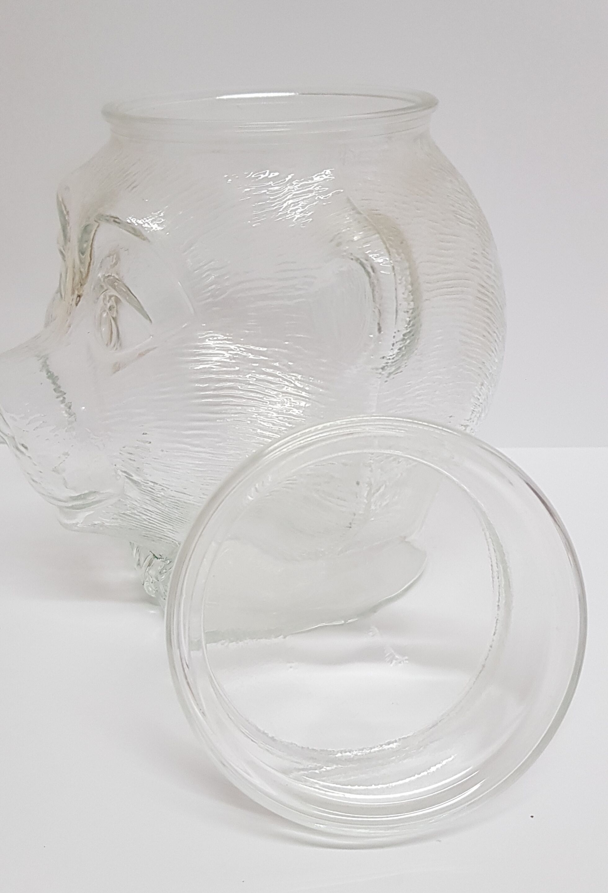 Bear with hat cookie jar