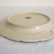 Cherry slip plate signed Francesco Guarino, 1970s