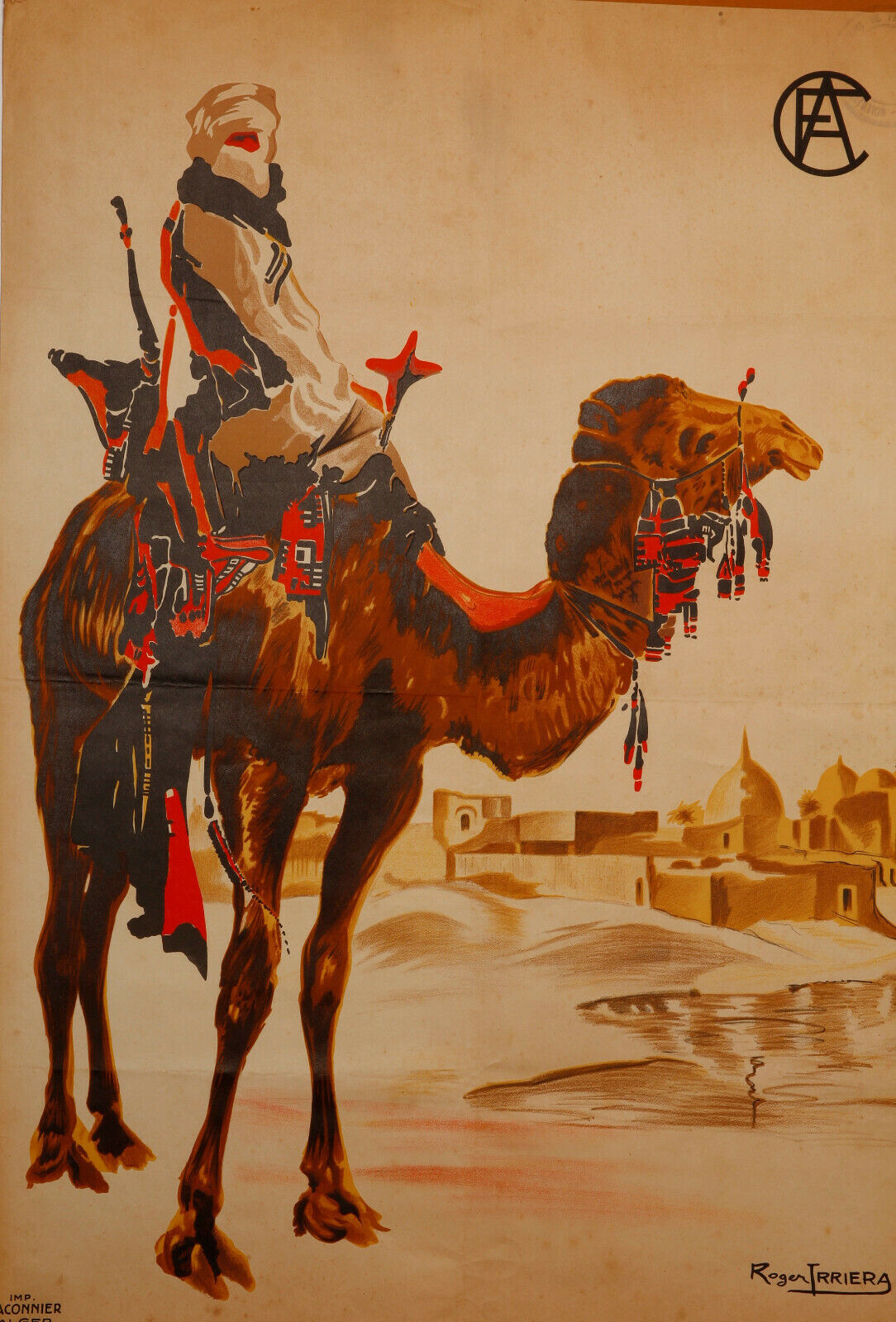 Poster by Roger Irriera "The Algerian South"