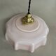 Suspension opaline rose ancienne