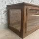 Antique shop display cabinet in oak (renovated)