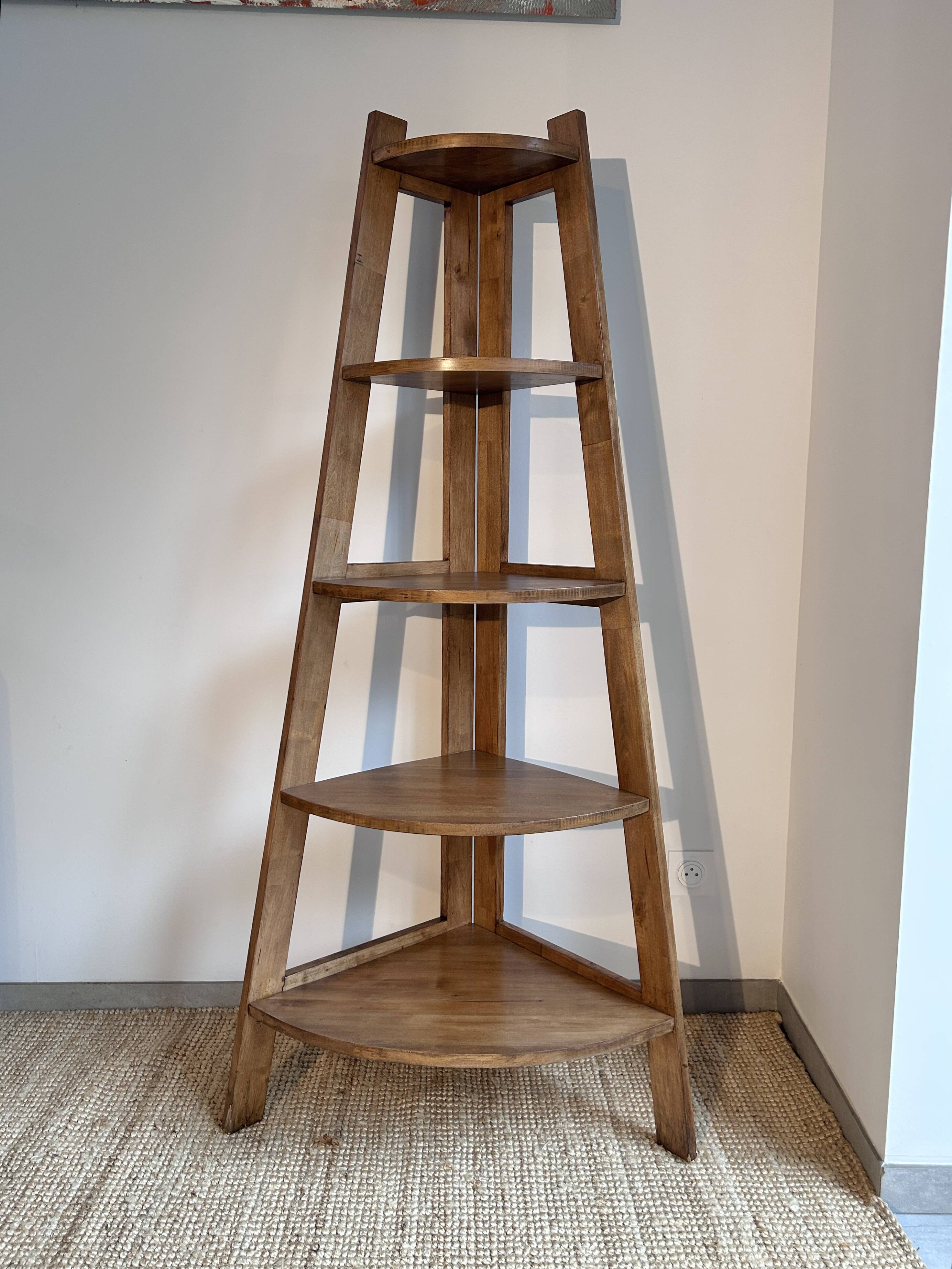 Mid-century reconstruction corner shelf