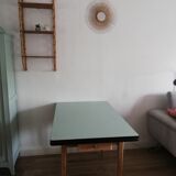 Table with formica extensions and oak