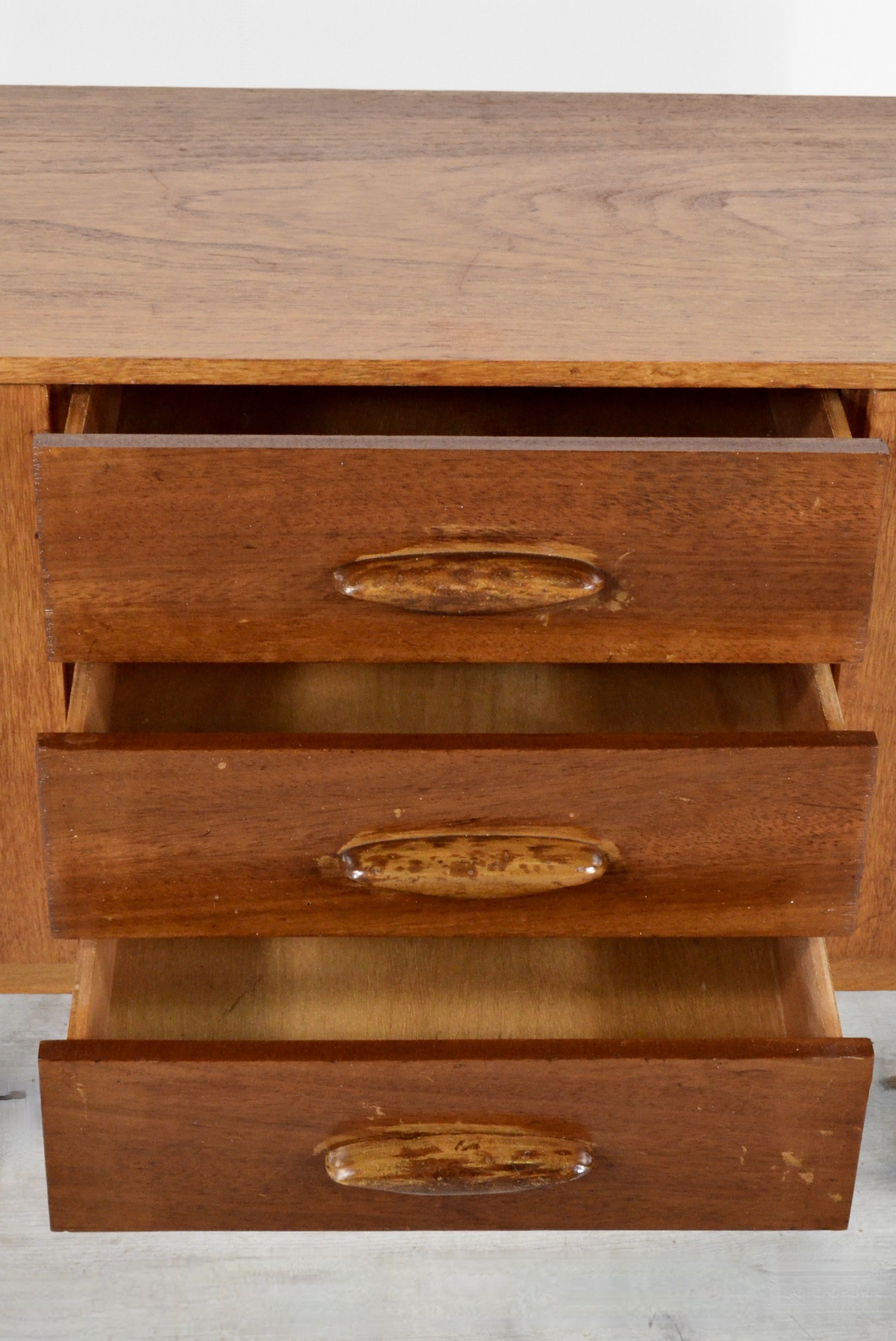 Midcentury Danish Style Petite Teak Sideboard. Vintage Modern / Danish / Scandinavian Style