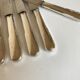 Set of 12 dessert brewery knives Cluny Vieux Paris 1960