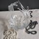 Art Deco crystal basket