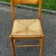 Paire de chaises en bois et paille – années 50-60